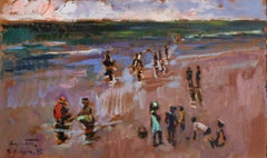 'Beach Day at Porto Seguro' Brazilian Fauvist Coastal Landscape, Rio de Janiero