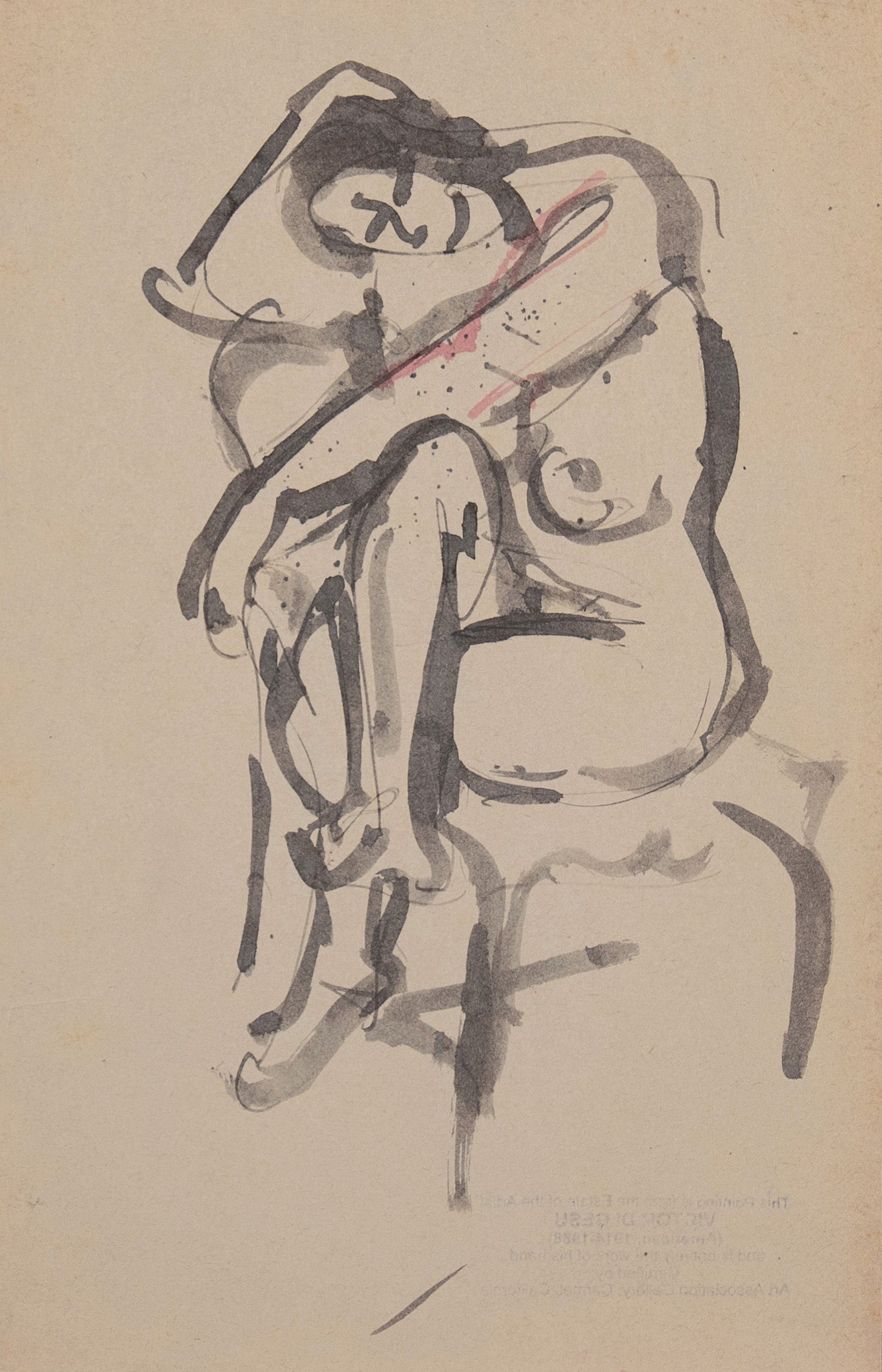 'Seated Nude', Paris, Louvre, Académie Chaumière et Etrangères, LACMA, SFAA