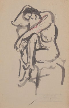 'Seated Nude', Paris, Louvre, Académie Chaumière et Etrangères, LACMA, SFAA