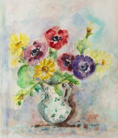 « Bouquet dans un pichet », nature morte moderniste californienne du milieu du siècle, Los Angeles