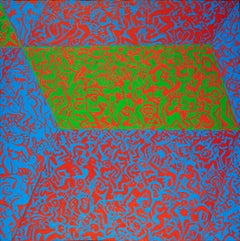 'Abstract Polyptych', Neo-Expressionist German School, Extra Large, Oversized