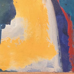 'Study in Marigold and Indigo', Abstract Expressionist, New York, Paris, Oxford