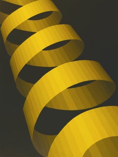 'Ascension', 1970s Optical Illusion Abstract Screen Print, PAFA, Pennsylvania