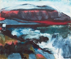 « Coastline », paysage expressionniste californien, artiste féminine de San Francisco