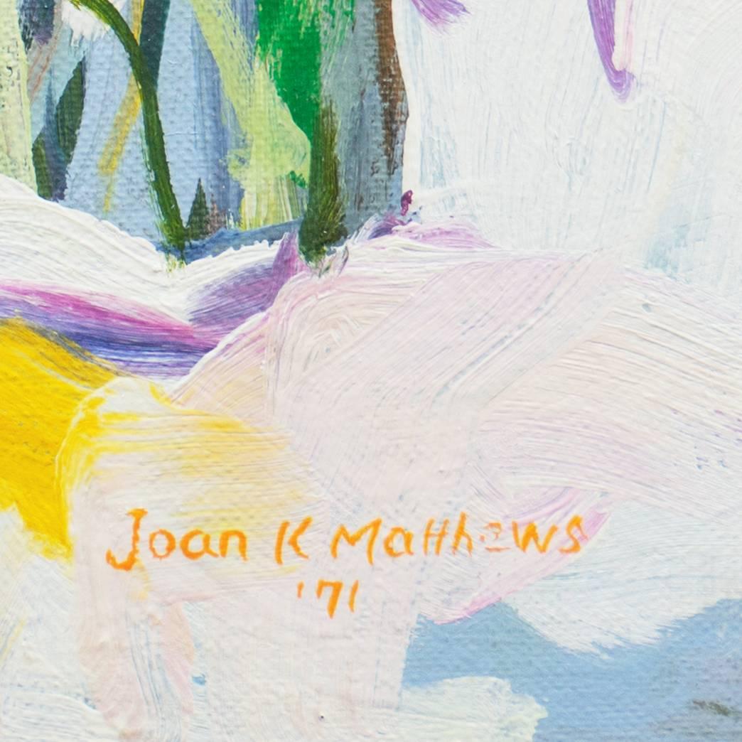 Still Life of Daffodils - Painting by Joan Matthews