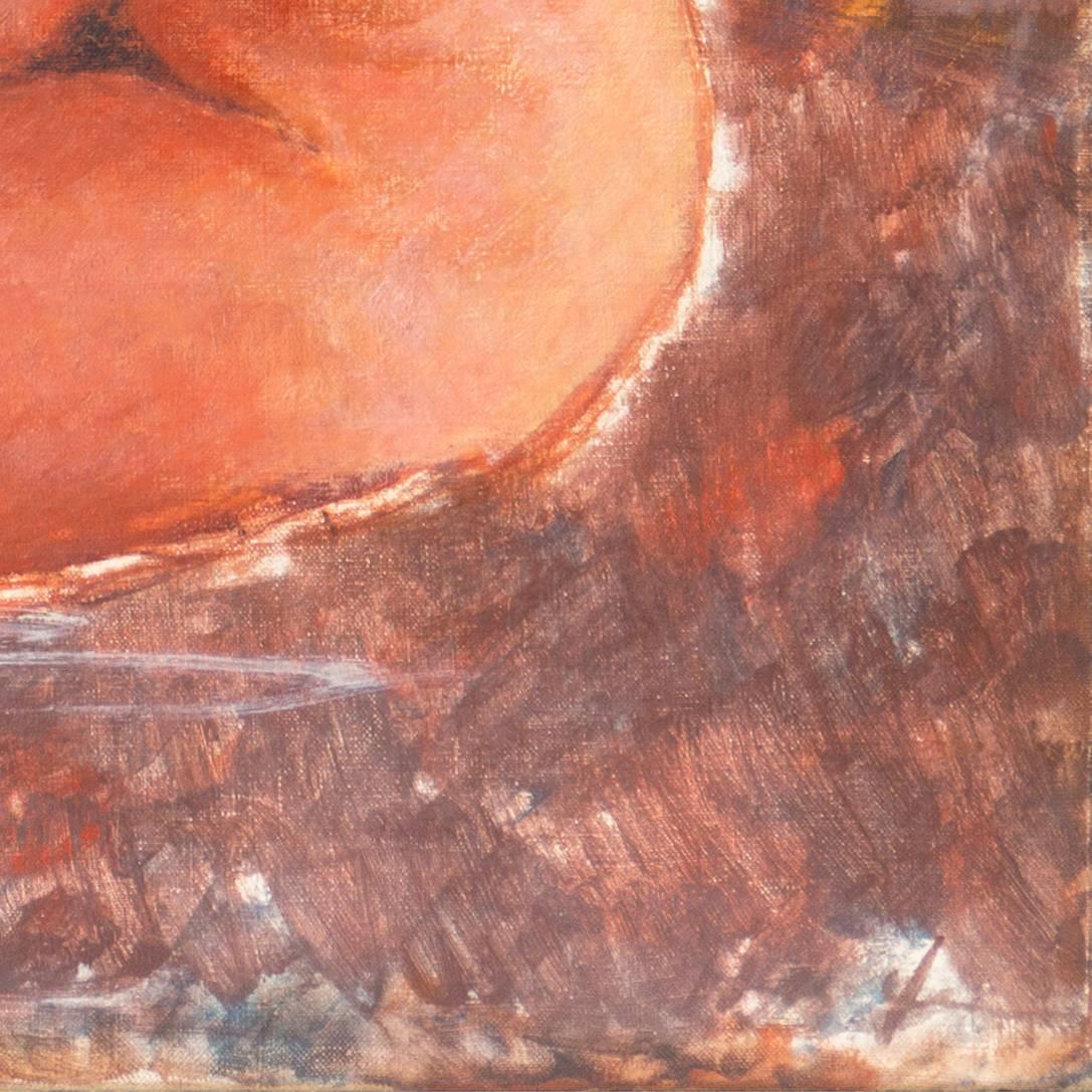 'Figural Nudes, Ochre & Jade', Paris, Grønningen, Danish National Museum - Painting by Helge Jensen