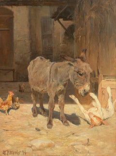 Old Friends (Danish, Denmark, Animal, Rural, Genre, Donkey, Dog)