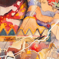 Portrait with Figures on Horseback