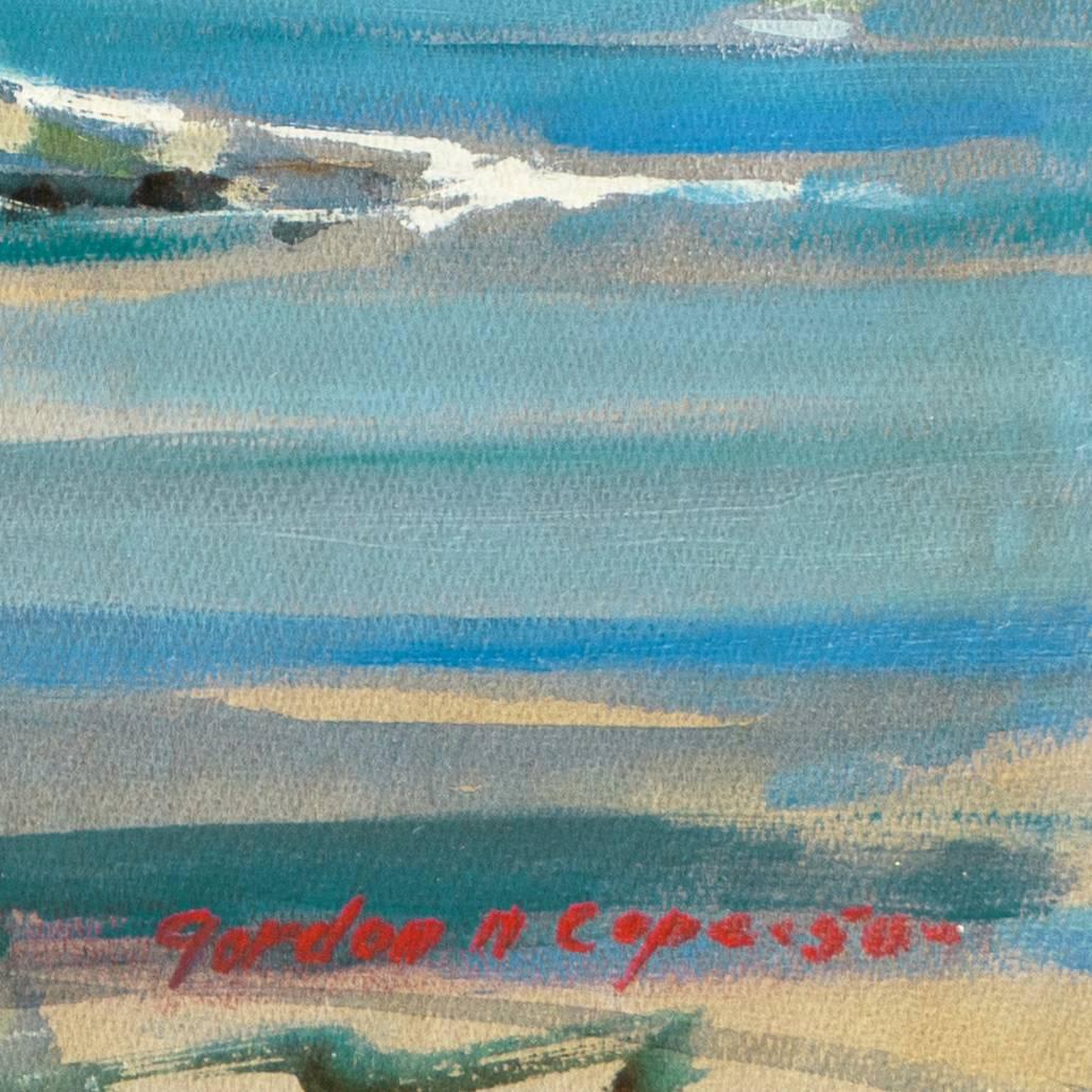 „Bay Shanties, San Francisco“, Marin, WPA, Kalifornien, Öl, Benezit, Mitte des Jahrhunderts – Painting von Gordon Cope