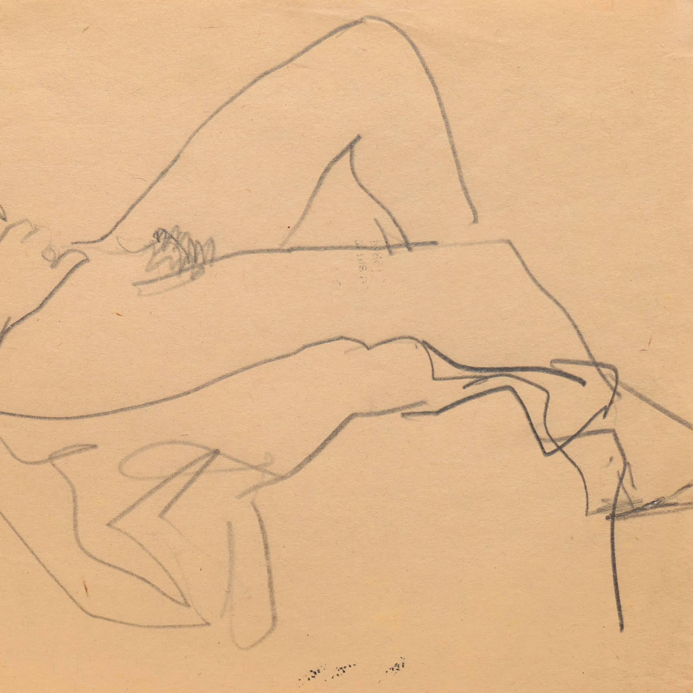 „Reclining Nude“, Paris, Louvre, Salon d'Automne, Ac. Chaumière, LACMA, SFAA im Angebot 3