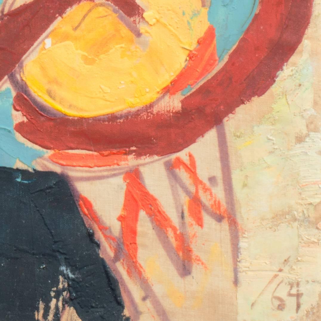 'Musicisti del Carnevale', figurazione post-impressionista brasiliana, Rio de Janeiro - Painting Moderno di Estevam Coelho