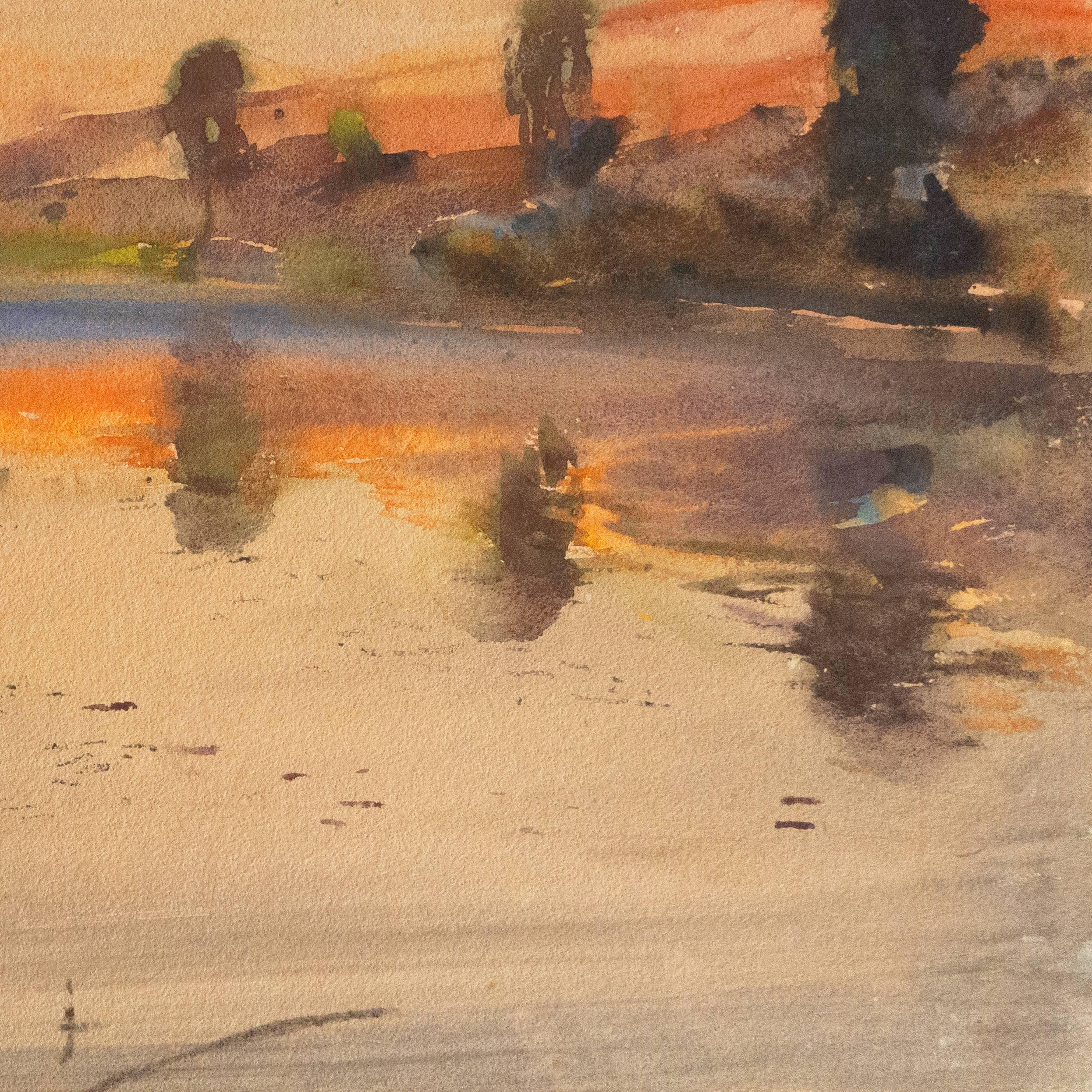 'Late Sunset, California', LACMA, Laguna Beach Art Association, PAFA, CWS For Sale 1