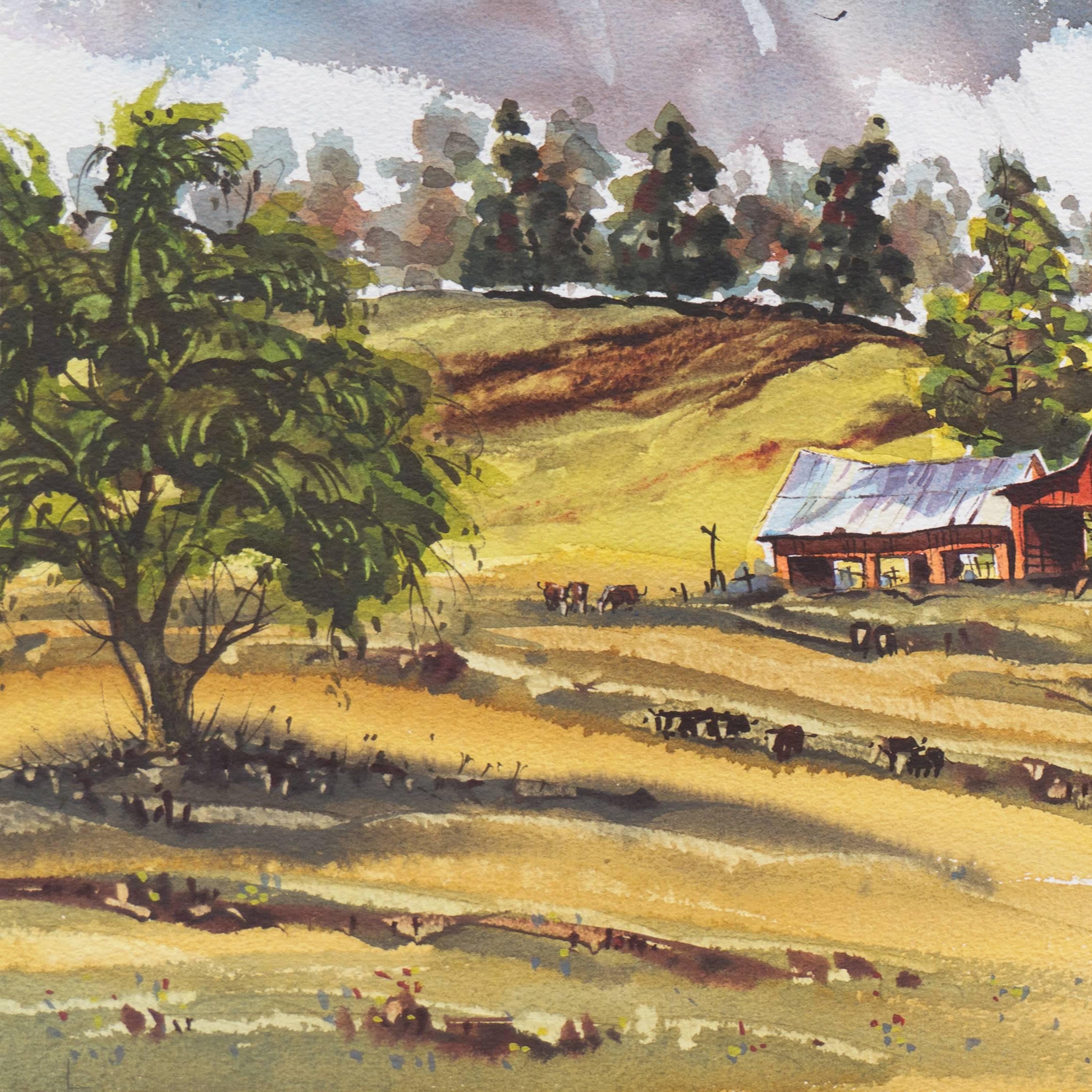 'Peaceful Valley', Country Landscape, National Veterans Creative Arts Festival For Sale 2