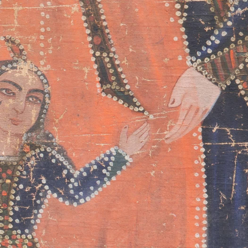 'Sisters with a Songbird', 18th century Qajar Dynasty Persian Princesses, Zaman 3