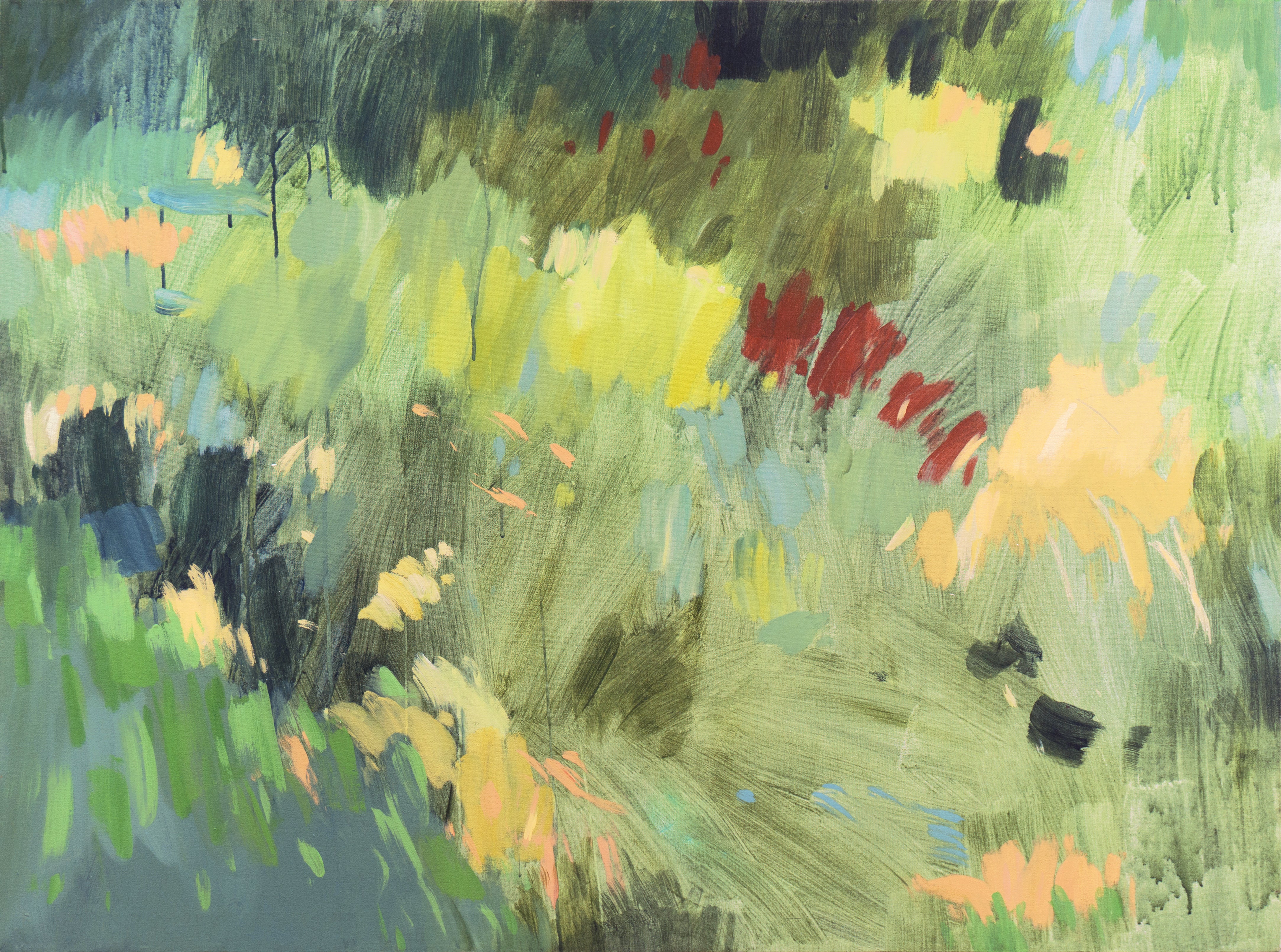 Jeremy Thornton Come May Large Semi Abstract Springtime