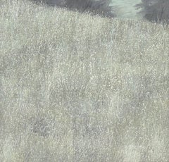 'Wild Grasses with Ladybird', Large American Landscape Oil, Santa Clara, Nature