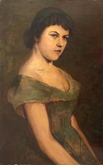 Woman in a Green Dress