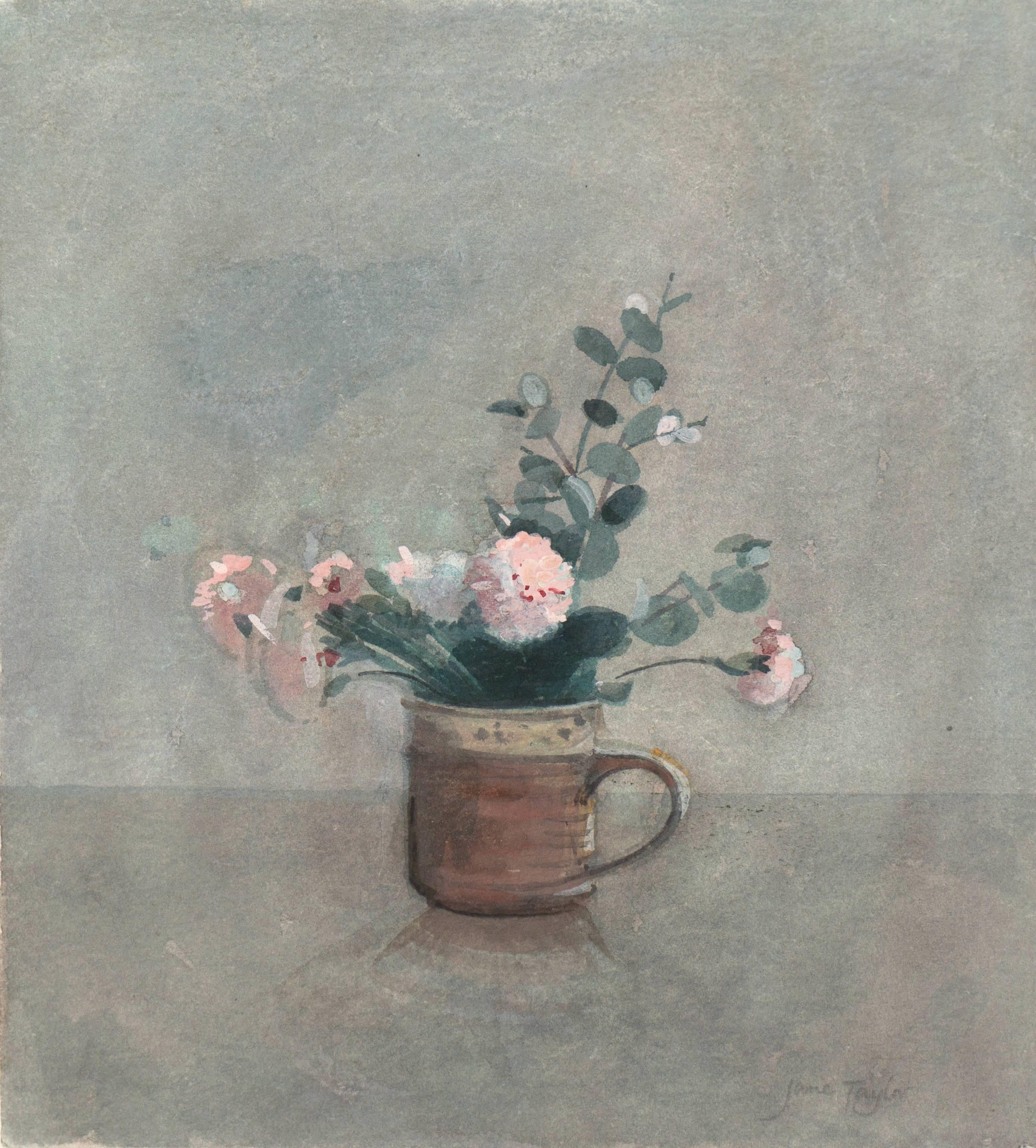 „Pink Carnations“, Royal Society of British Watercolorists, Künstlerin einer Frau, RSBA