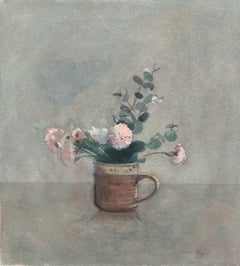 „Pink Carnations“, Royal Society of British Watercolorists, Künstlerin einer Frau, RSBA