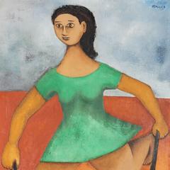 Young Girl Skipping