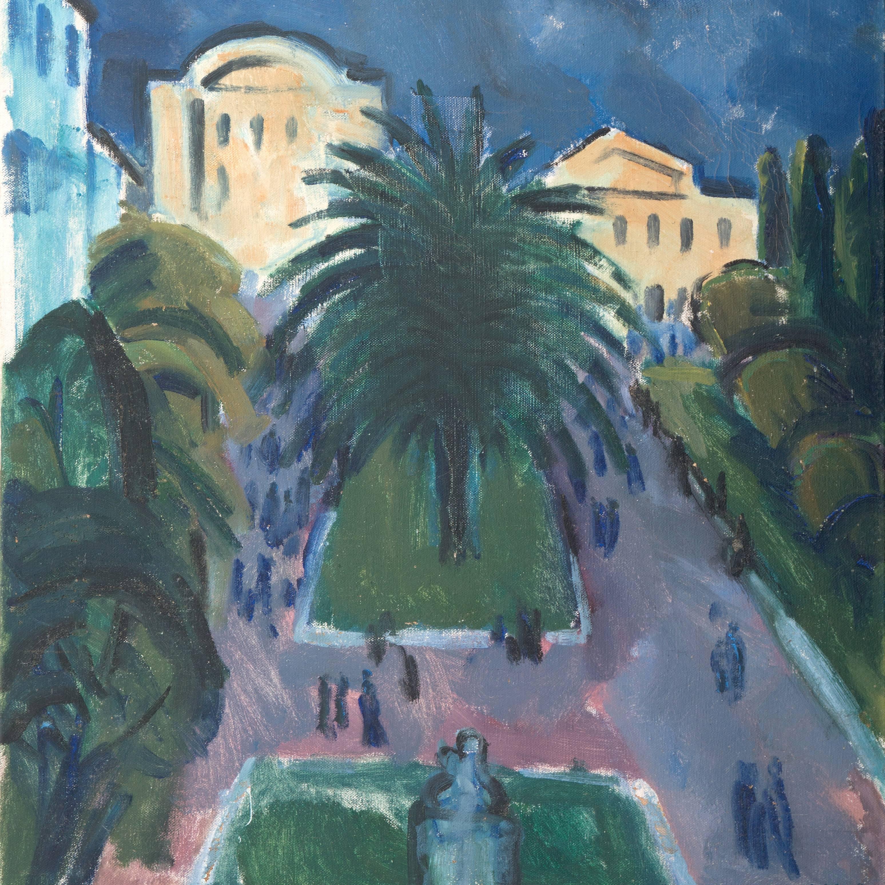 View of Athens - Painting by Jais Nielsen