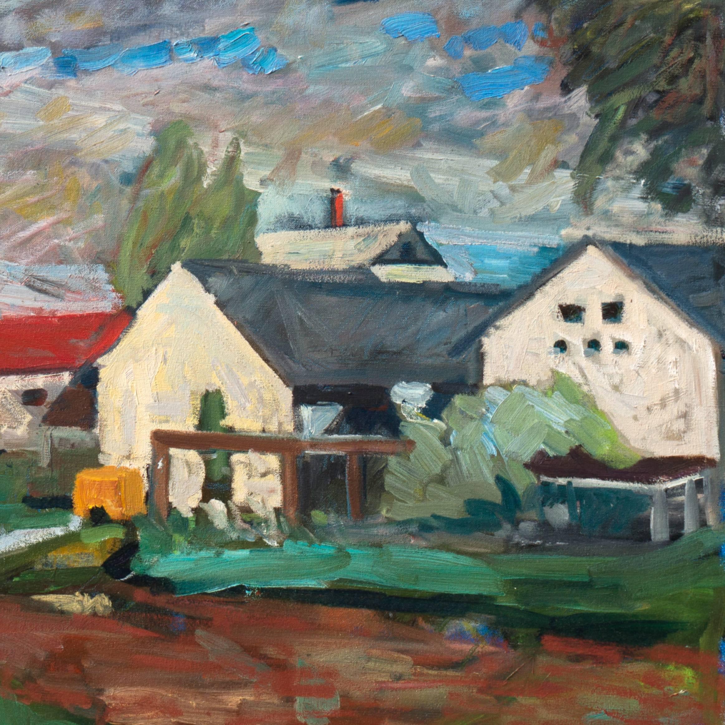 'Wilder Ranch, Santa Cruz', California Modernist - Painting by Robert Poplack