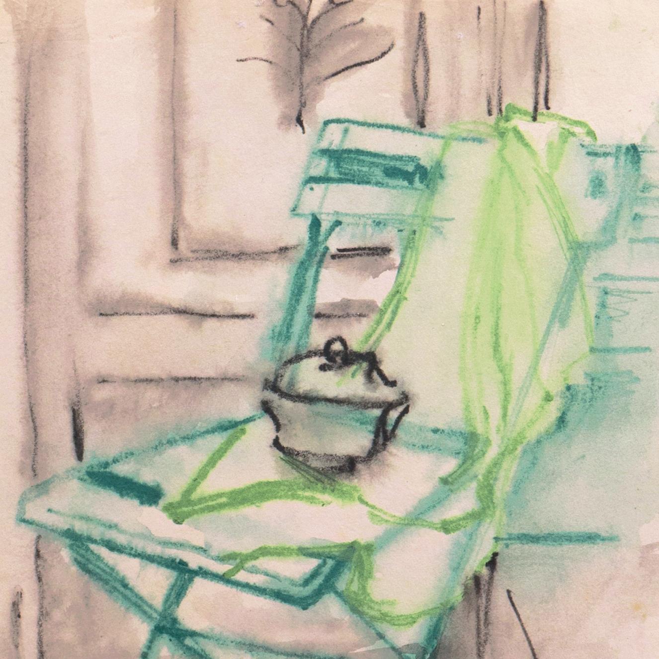 'Green Chair' Paris, Louvre, Salon d'Automne, Académie Chaumière, LACMA, SFAA  - Art by Victor Di Gesu