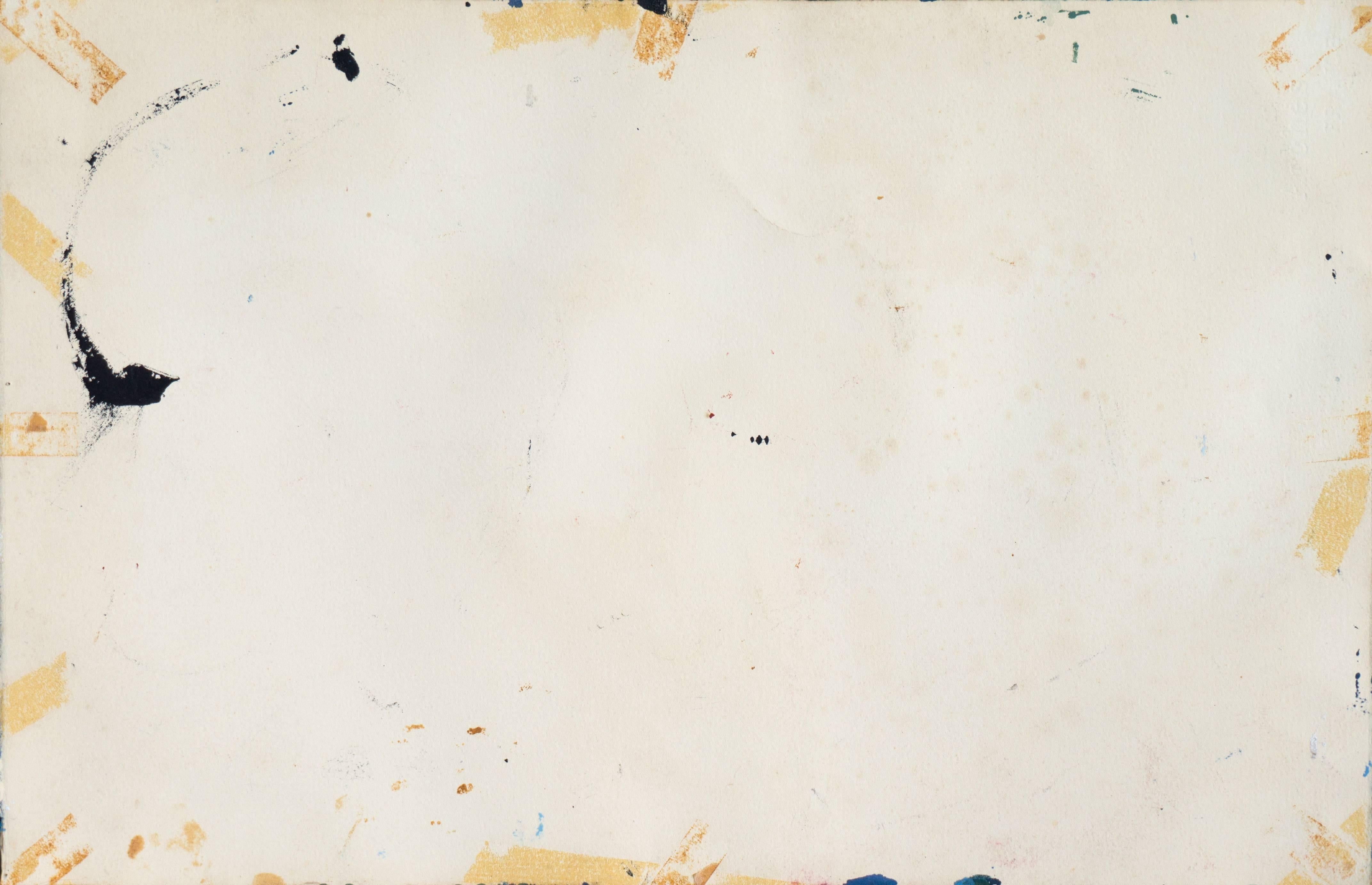 'Abstract in Blue', Exhibited: San Francisco Women's Art Association, 1966 1