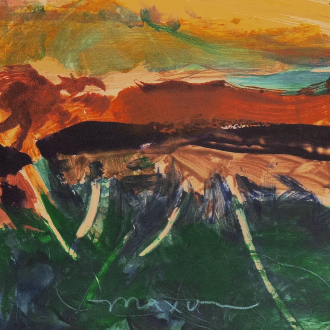 'Monterey at Sunset', California Post-Impressionist Landscape, San Jose 1