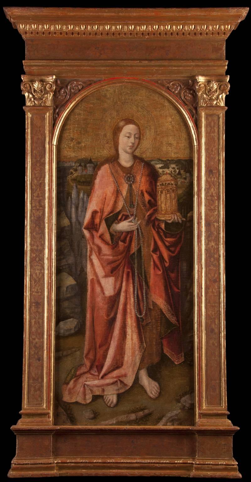 Figurative Painting de Joan Reixach - Santa María Magdalena penitente