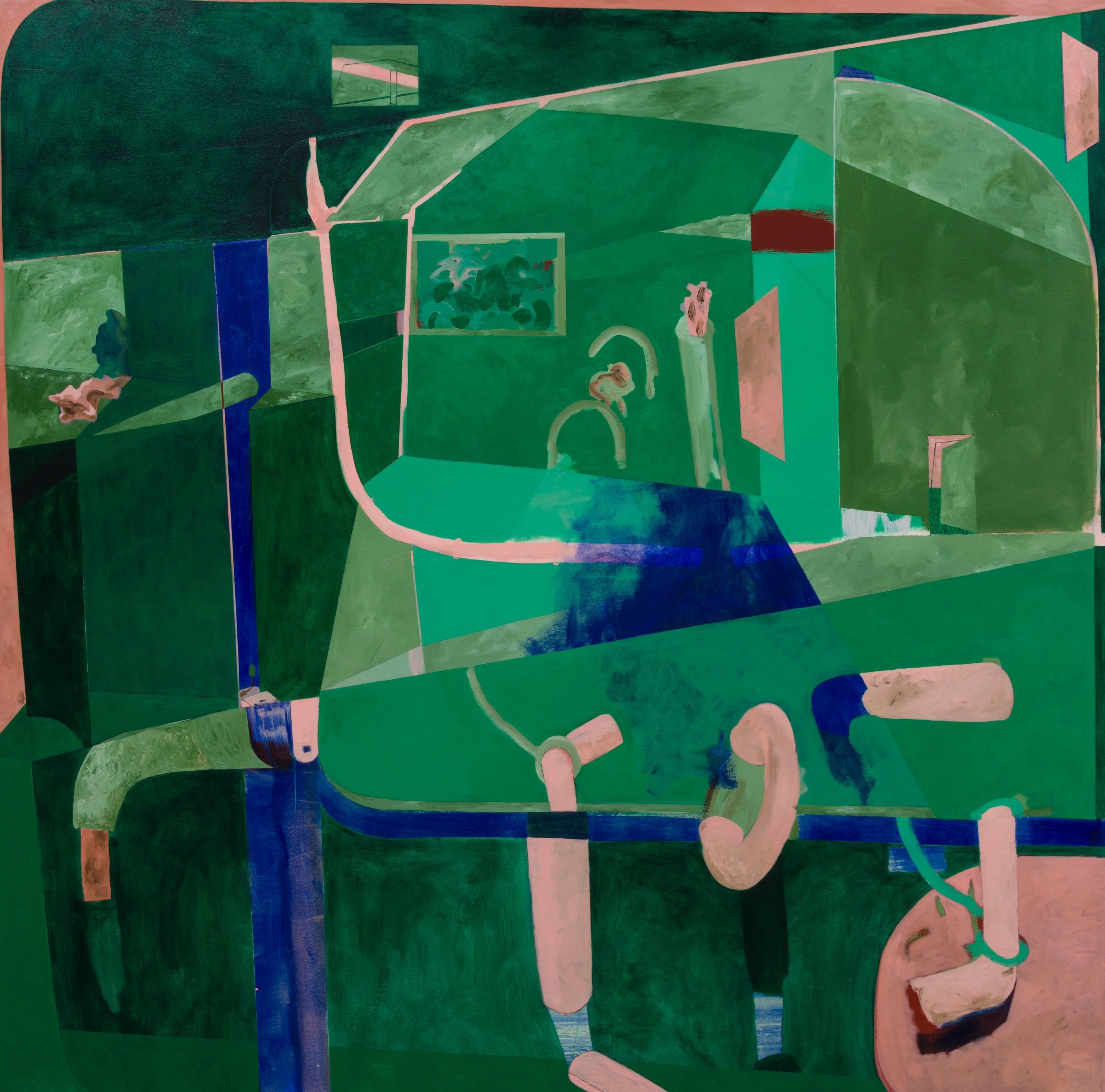 Tahnee Lonsdale Abstract Painting - Self-Portrait in the Bedroom