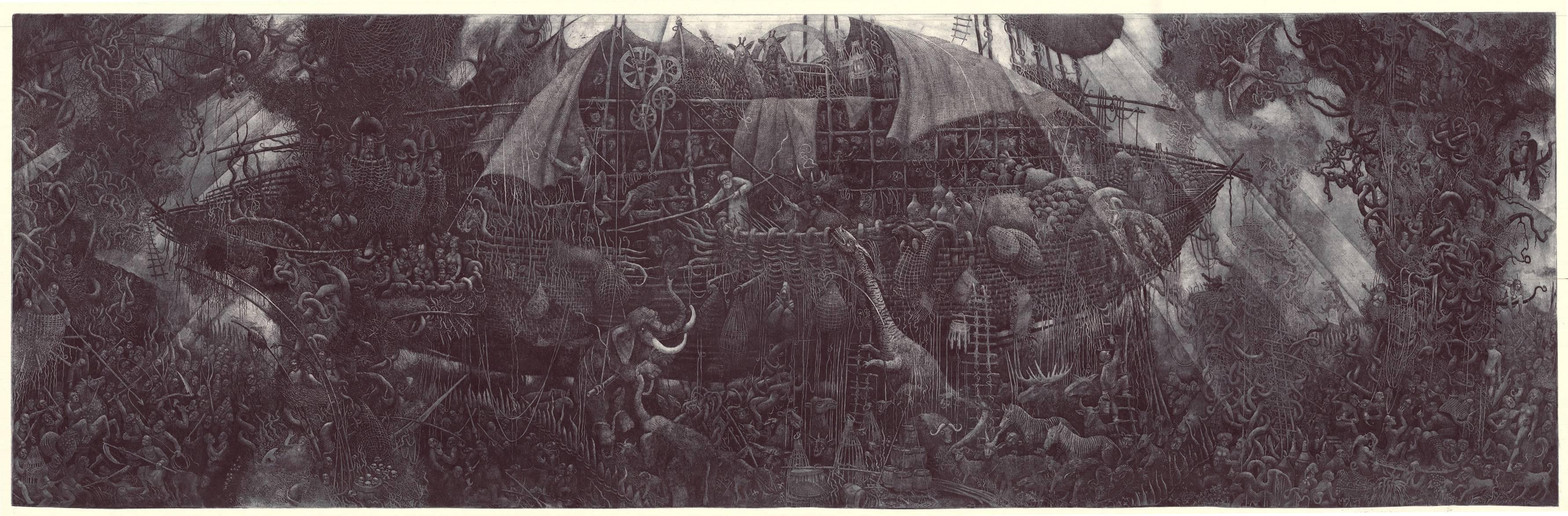 Parable of Noah I    - Print by Nikolay Nikolaevich Batakov