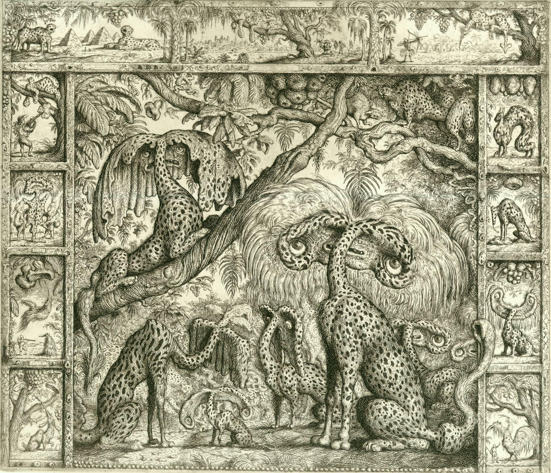 Peter Klúcik Animal Print - Pzrdrnv z pralesa (Postcard from the Rainforest)