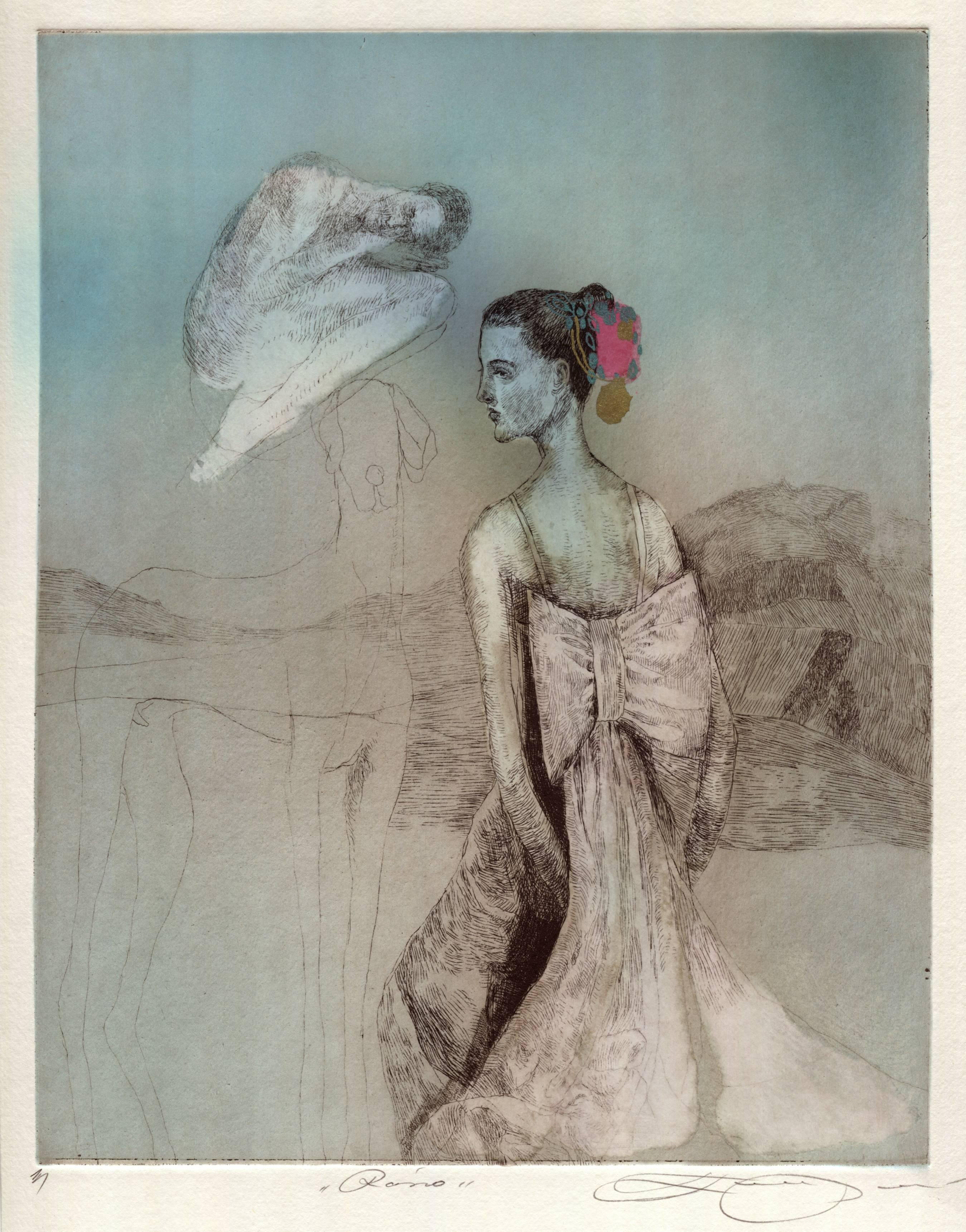 Katarína Vavrová Figurative Print - Rano (Morning)