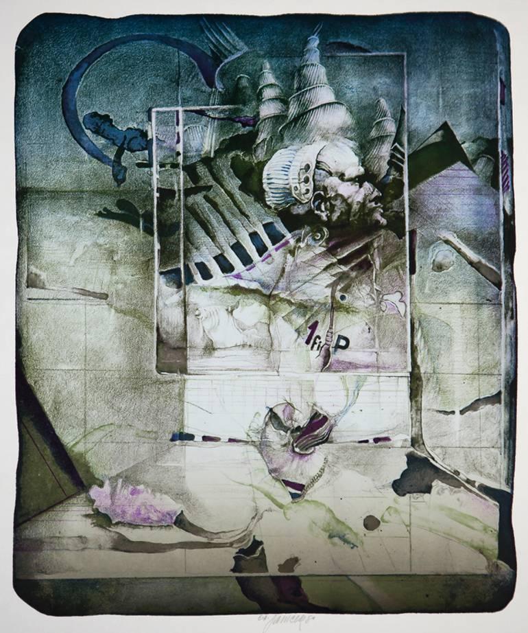 James Janicek Figurative Print - Stav Pyramid II