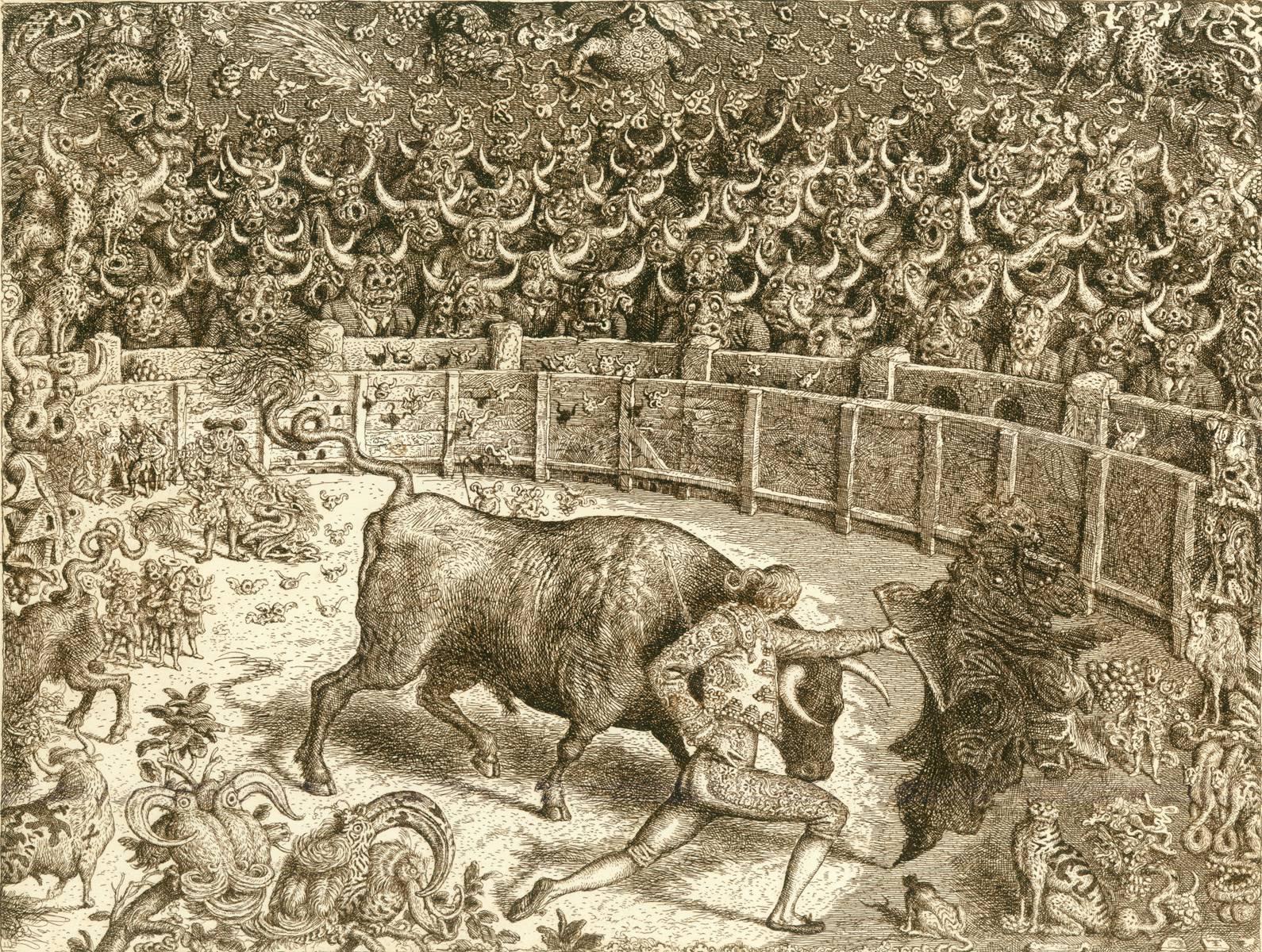 Peter Klúcik Animal Print - Tauromachia IV