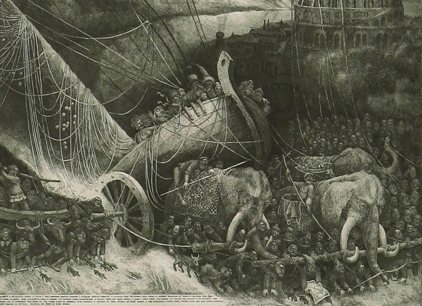 Tower of Babel - Print by Nikolay Nikolaevich Batakov