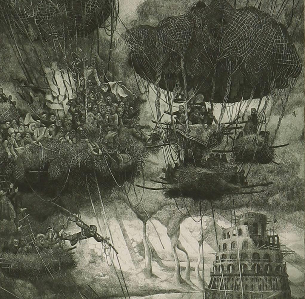 Tower of Babel    - Contemporary Print by Nikolay Nikolaevich Batakov
