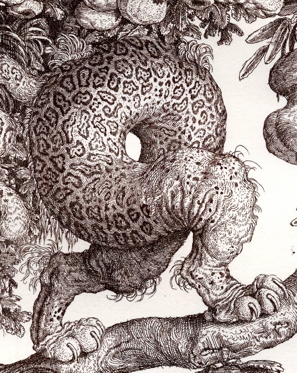 Ked príroda… or Ved prírodní (Natural Science)  – Tongue twisted - Print by Peter Klúcik