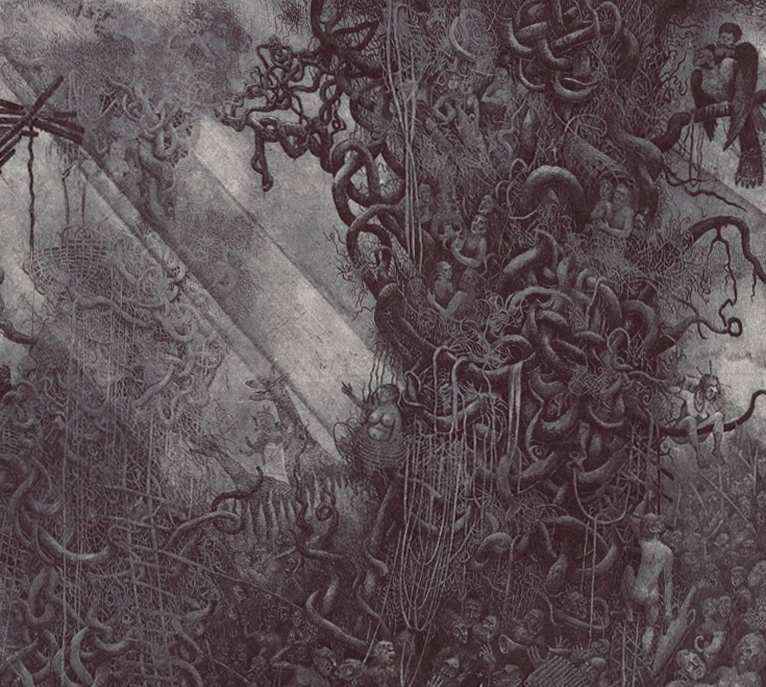 Parable de Noébé Ier - Noir Figurative Print par Nikolay Nikolaevich Batakov