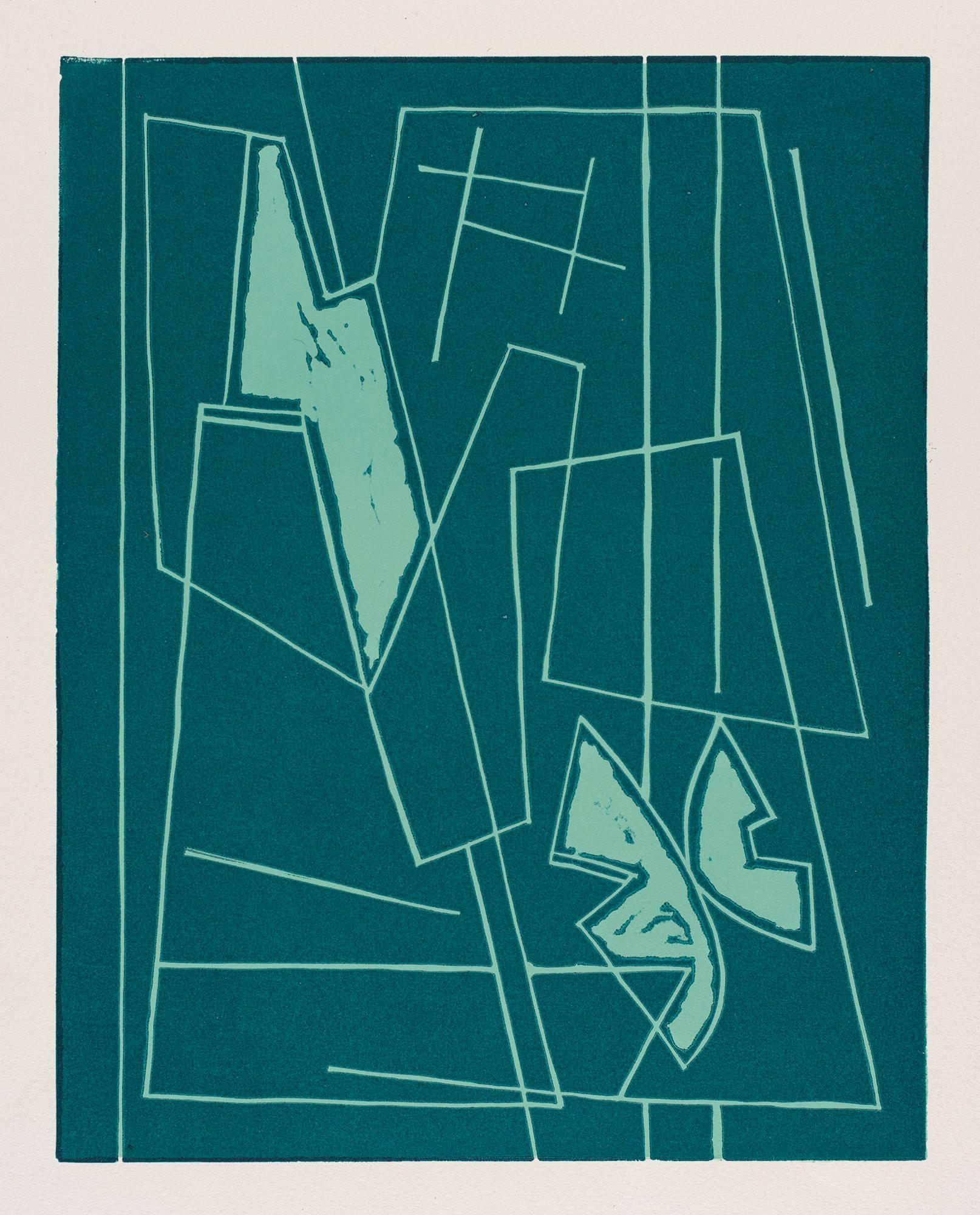 Alberto Magnelli Abstract Print - L'Album de La Ferrage, Plate III