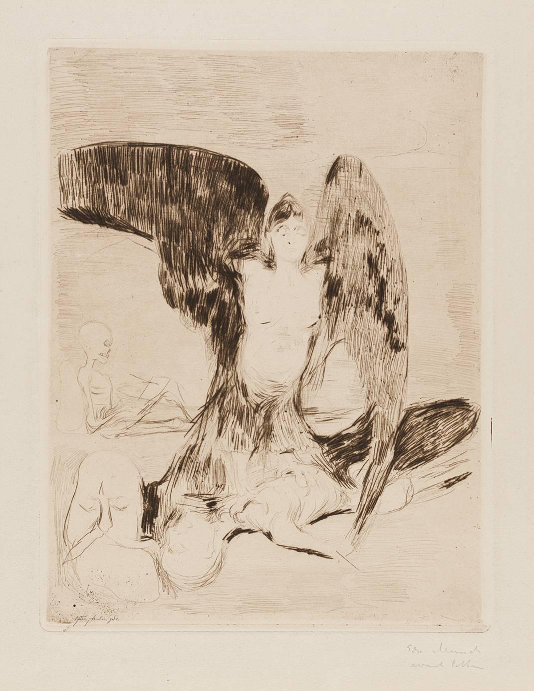 Edvard Munch Nude Print - Harpy