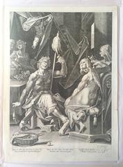 Hercules, spinning (on the left) and Omphale