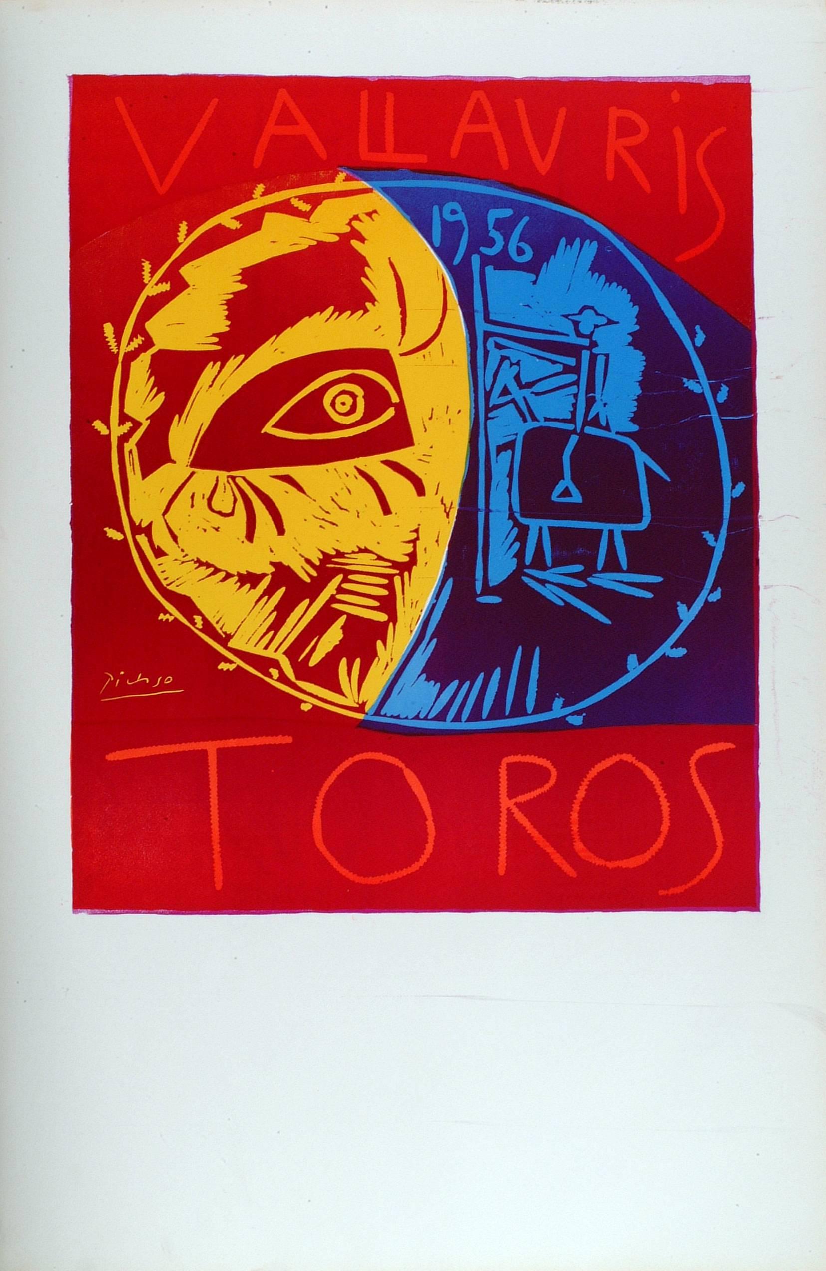 Pablo Picasso Abstract Print - Vallauris 1956 Toros