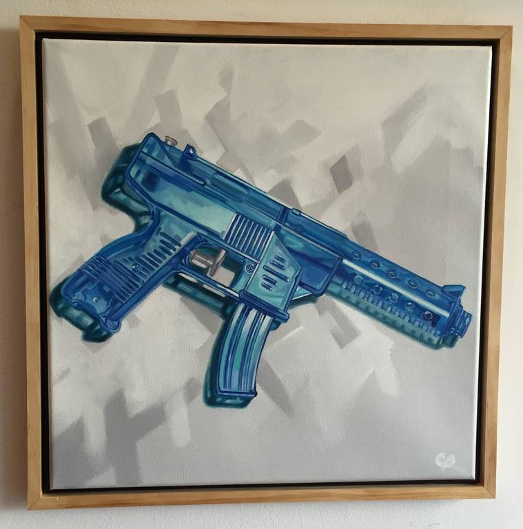 Chad Pierce Tec9 Squirt Gun, Painting at 1stdibs