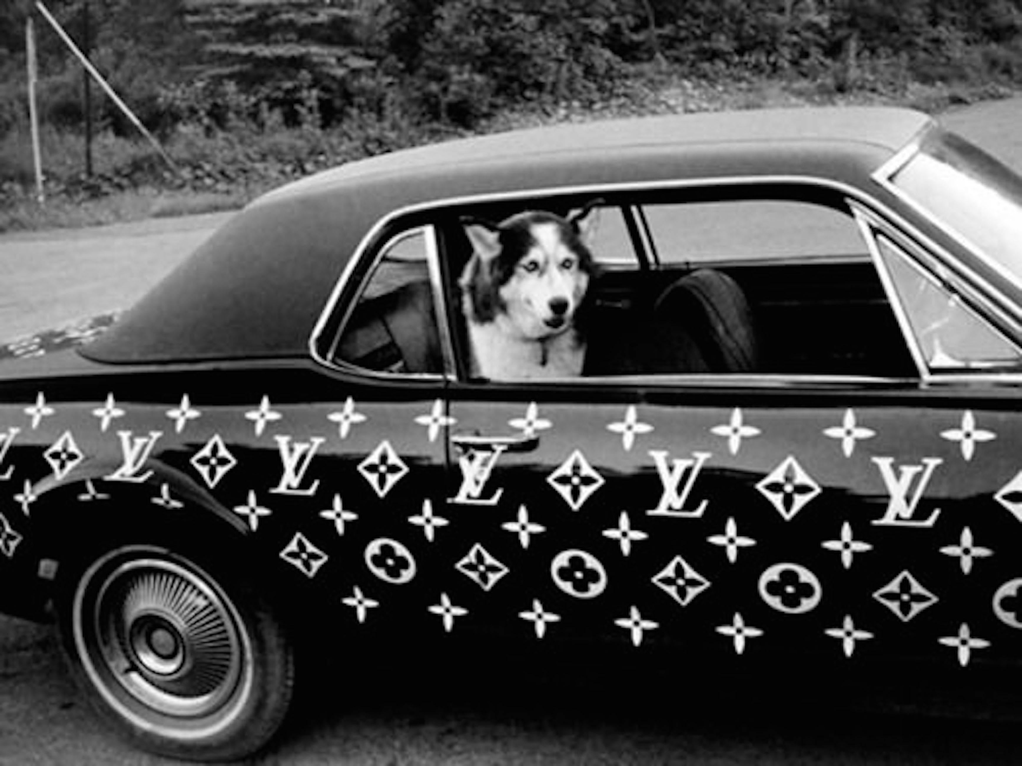Ricky Powell Black and White Photograph - Louis Vuitton Car