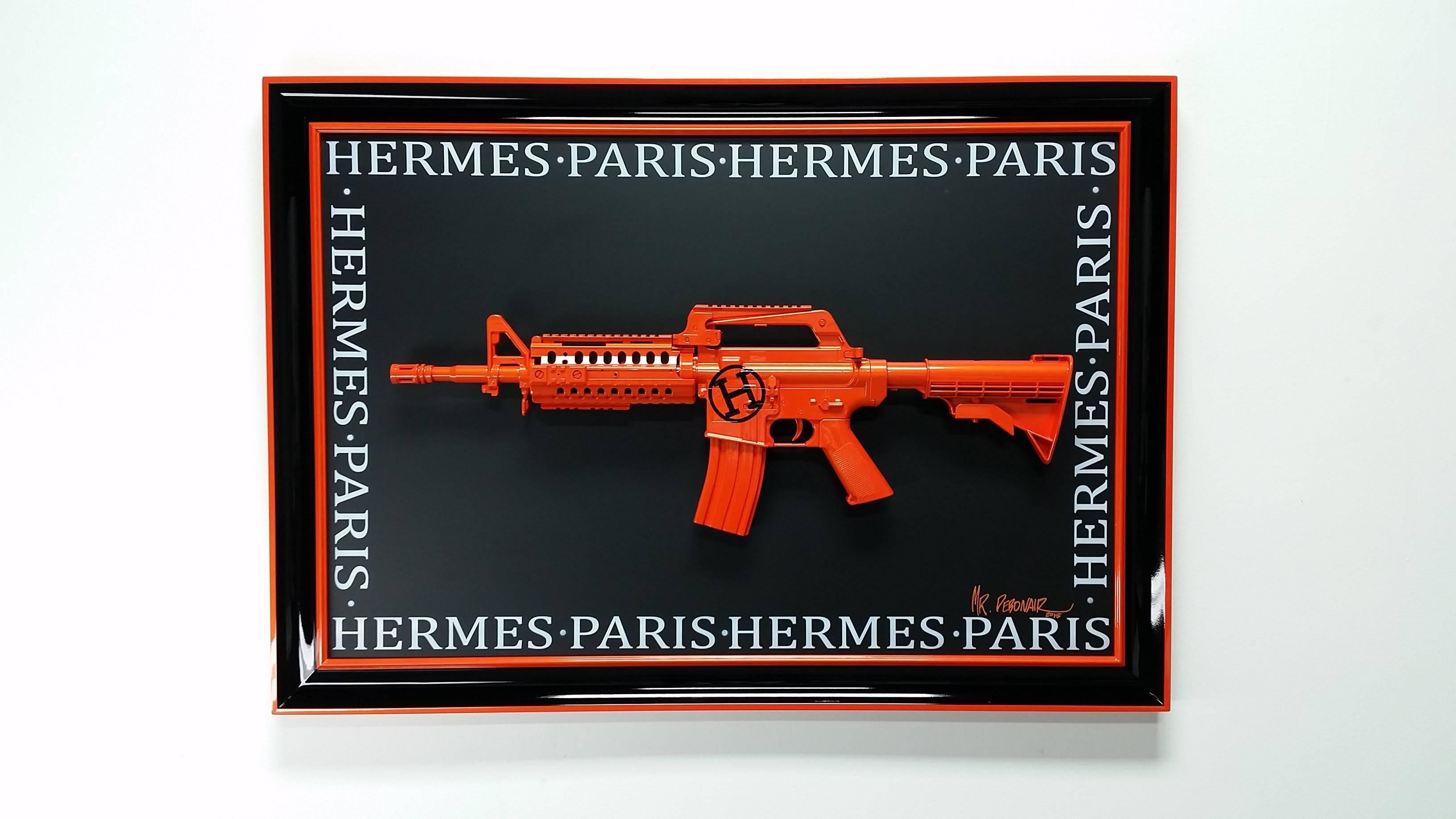 Hermes Gun - Mixed Media Art by Mr Debonair