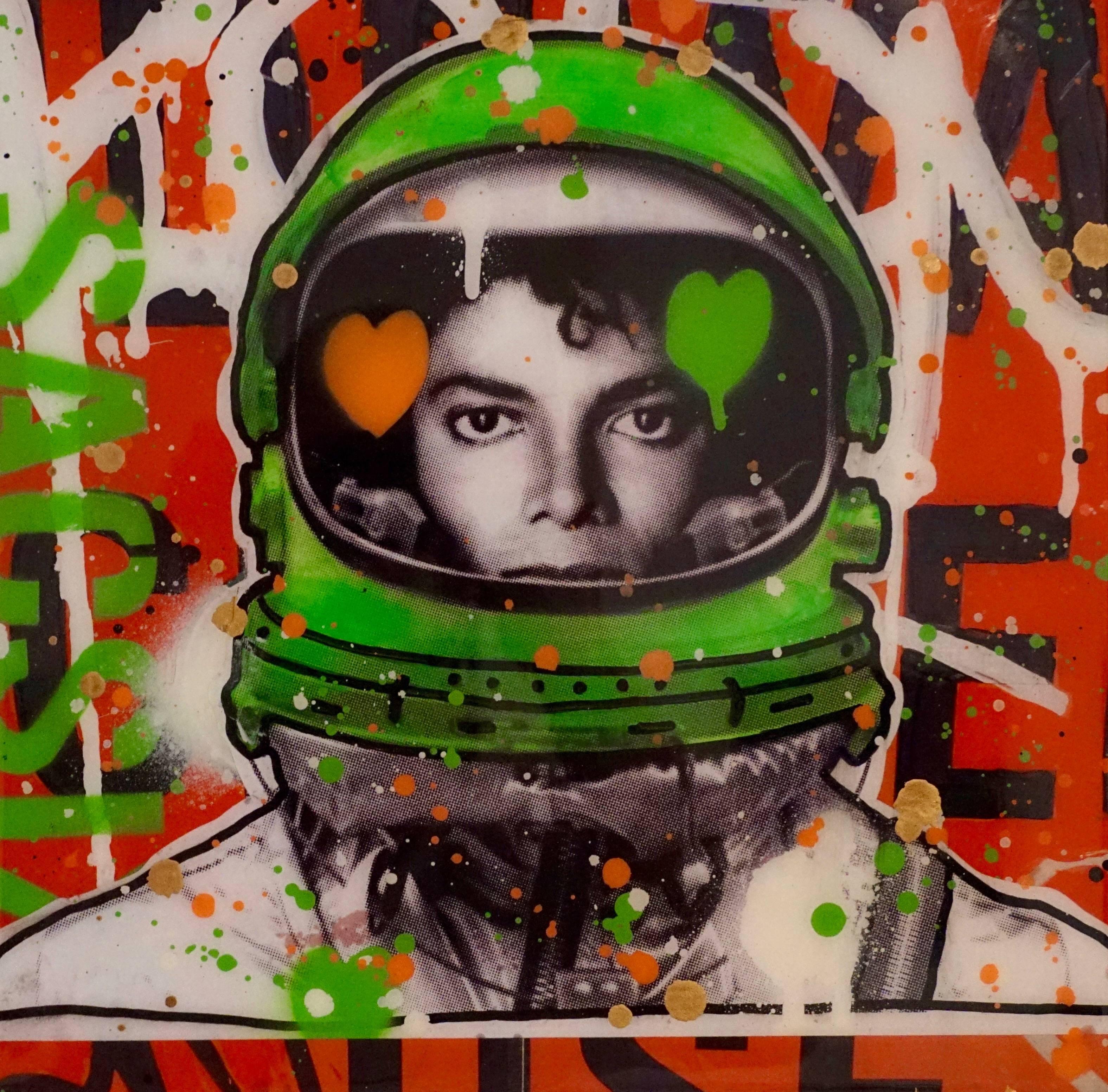 Michael Jackson - Mixed Media Art by Sac Six