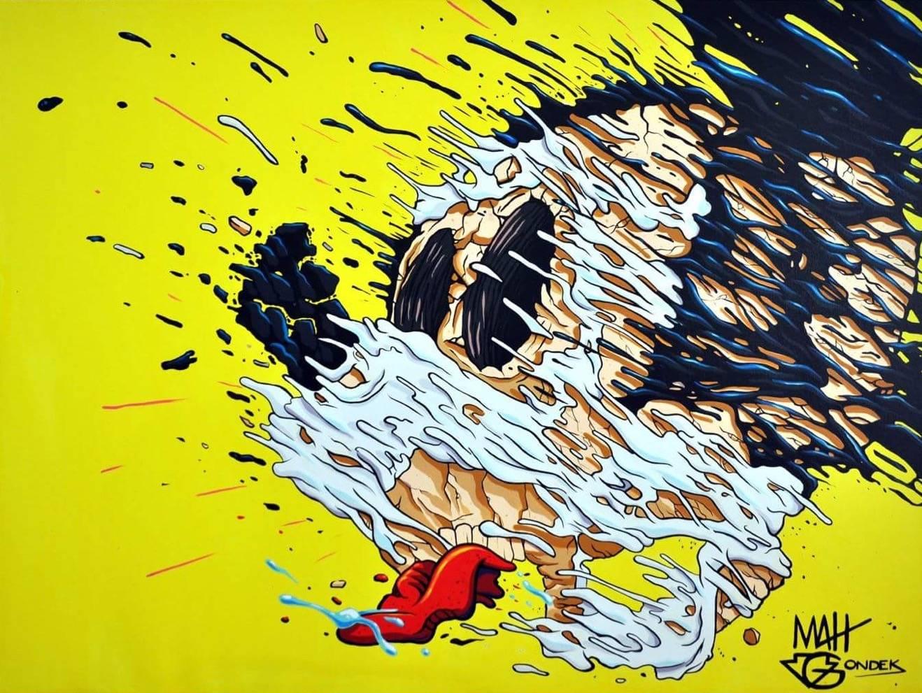 Deconstructed Mickey - Painting by Matt Gondek