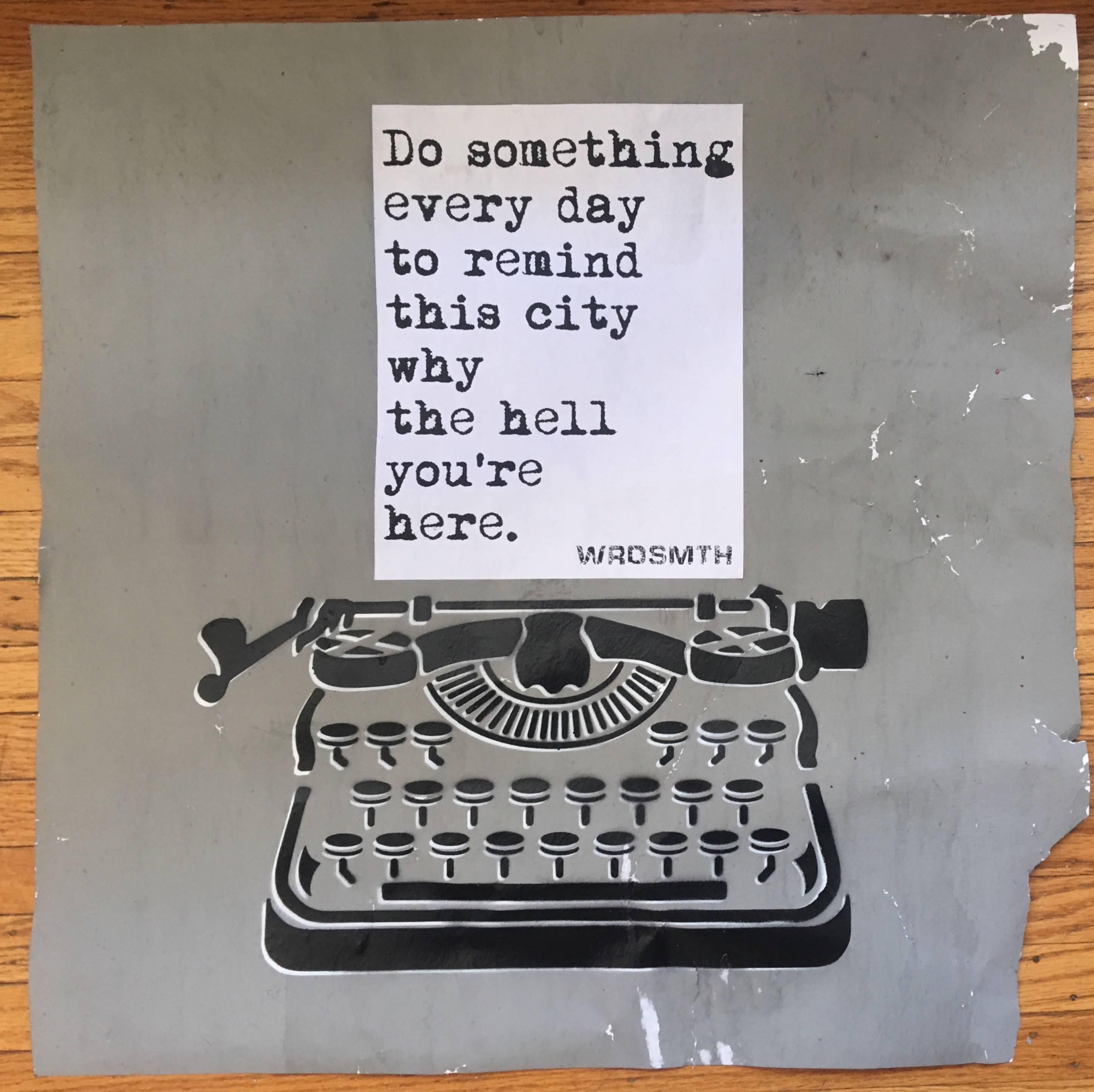 Do Something - Mixed Media Art by WRDSMTH